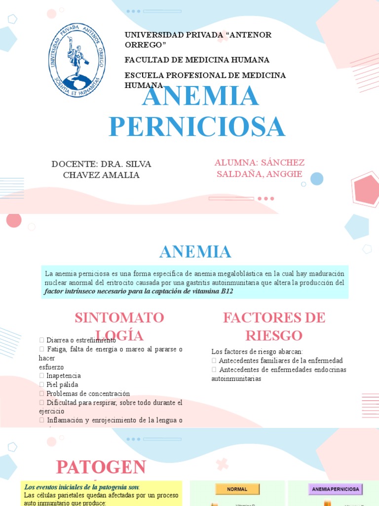 Anemia Perniciosa PDF Vitamina B12 Anemia