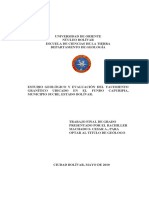 056-Tesis-Estudio Geologico y Evaluacion Del Yacimiento PDF