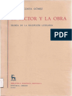 ACOSTA GOMEZ Luis - El Lector y La Obra Teoria de La Recepcion
