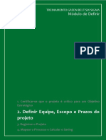 Apostila - DEFINIR 2. Definir Equipe, Escopo e Prazos Do Projeto