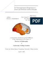 Modelling the Neuroanatomical Progression of Alzheimer’s Disease and PCA