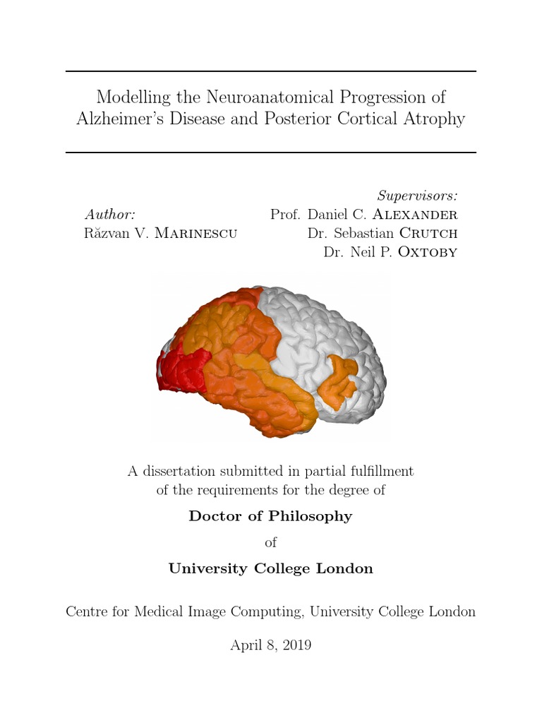 Razvan Marinescu Thesis Pdf Neuroscience Medical Specialties
