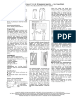 Burda Download 106 B Trousers/pants - Instruction