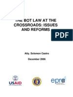 The Bot Law at The Crossroads Issues and Reforms