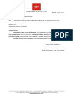 Surat Pengantar Penyerahan Hardcopy Screenshoot Bukti Unggah Revisi Proposaldan RAB Penelitian 2020