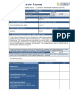 Programme Transfer Request Form - CPE