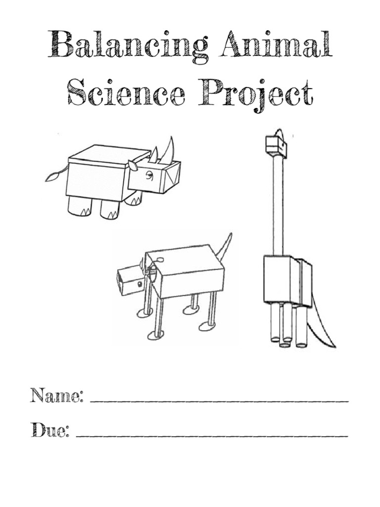 Balancing Animal Project Pages | PDF | Science | Science And Technology
