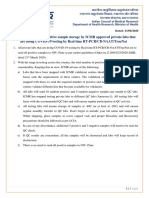 Revised Guidelines For Positive Sample Storage by Icmr Approved Private Labs That Are Doing Covid-19 Testing by Real Time Rt-Pcr/Cb-Naat/Truenat