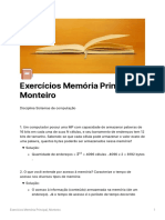 Exerccios Memria Principal Monteiro