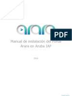 Manual de Instalación Del Portal Arara en Aruba Central IAP (2019)