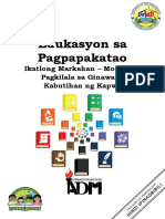 Q3 - ESP8 - Modyul1 - Pagkilala Sa Ginawang Kabutihan NG Kapwa