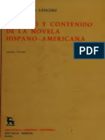 Proceso y contenido de la novela hispano-americana
