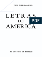 Letras de America Estudios Sobre Las Literaturas Continentales 877038