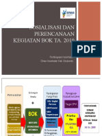 SOSIALISASI DAN PERENCANAAN KEGIATAN BOK TA. 2019