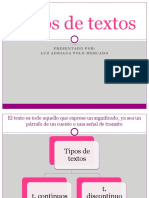 Tipos de Textos