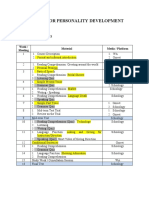 English For Personality Development: Week / Meeting Material Media / Platform