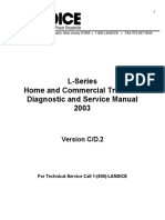 L-Series Home and Commercial Treadmill Diagnostic and Service Manual 2003