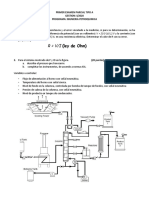 Examen parcial de Ingeniería Petroquímica sobre medición y control de procesos