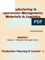Manufacturing & Operations Management, Materials & Logistics