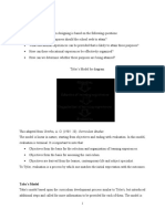 Models of Curriculum Development