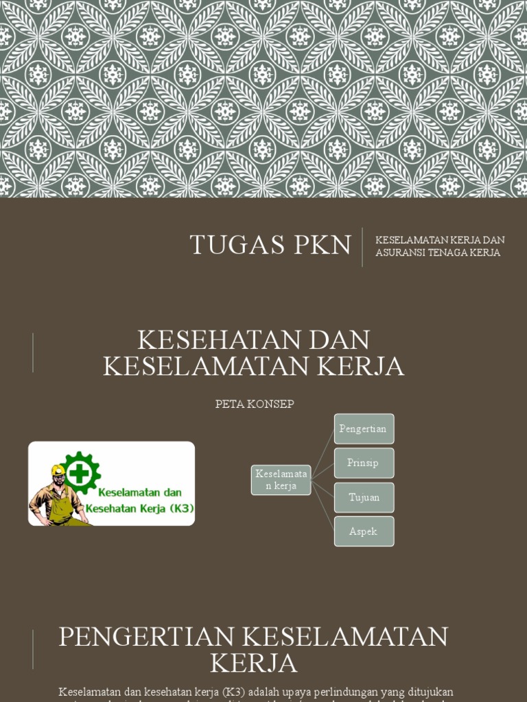 Tugas PKN: Keselamatan Kerja Dan Asuransi Tenaga Kerja | PDF