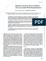 Use of An Ambulation Assistive Device Predicts Functional Decline Associated With Hospitalization