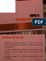 LESSON 1 - TOPIC 3 - Interaction Design