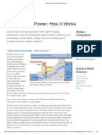 Hydroelectric Power - How It Works