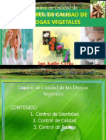 Control de Calidad de Drogas Vegetales