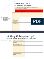 Activity #6 Template /p.1: Step 3. Design Data Collection Instrument