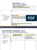 Activity #4 Template /p.1: Step 1. Identify What Is To Be Benchmarked
