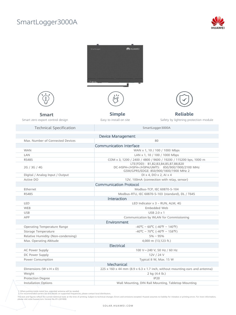 Smart Logger 3000 A | Download Free PDF | Lte (Telecommunication) | 4 G