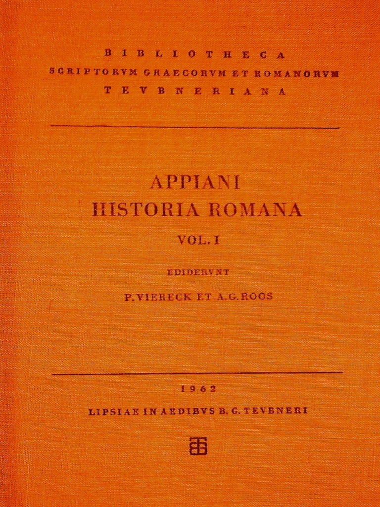 (Bibliotheca Scriptorum Graecorum Et Romanorum Teubneriana) Appianus ...