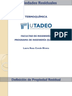 Propiedades termodinámicas residuales