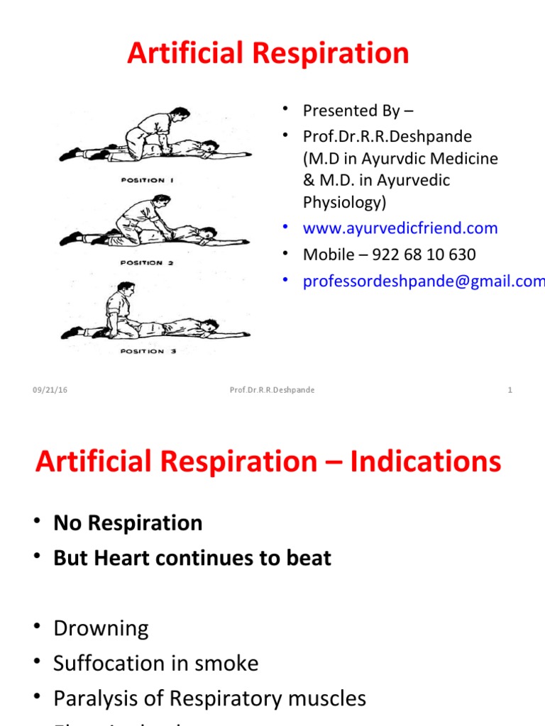 Artificial Respiration PDF Exhalation Respiratory System