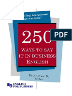 250 Ways to Say It in Business English Speaking