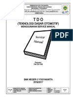 Job Sheet TDO 14 Menggunakan Service Manual
