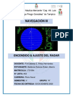 ENCENDIDO y AJUSTE DEL RADAR - #02 BALDERAS ESTEVES - V-A PN