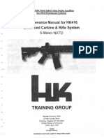 Training Group: Maintenance Manual For HK416 Enhanced Carbine Rifle System