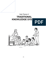 Traditional Knowledge System: Sub-Theme-V