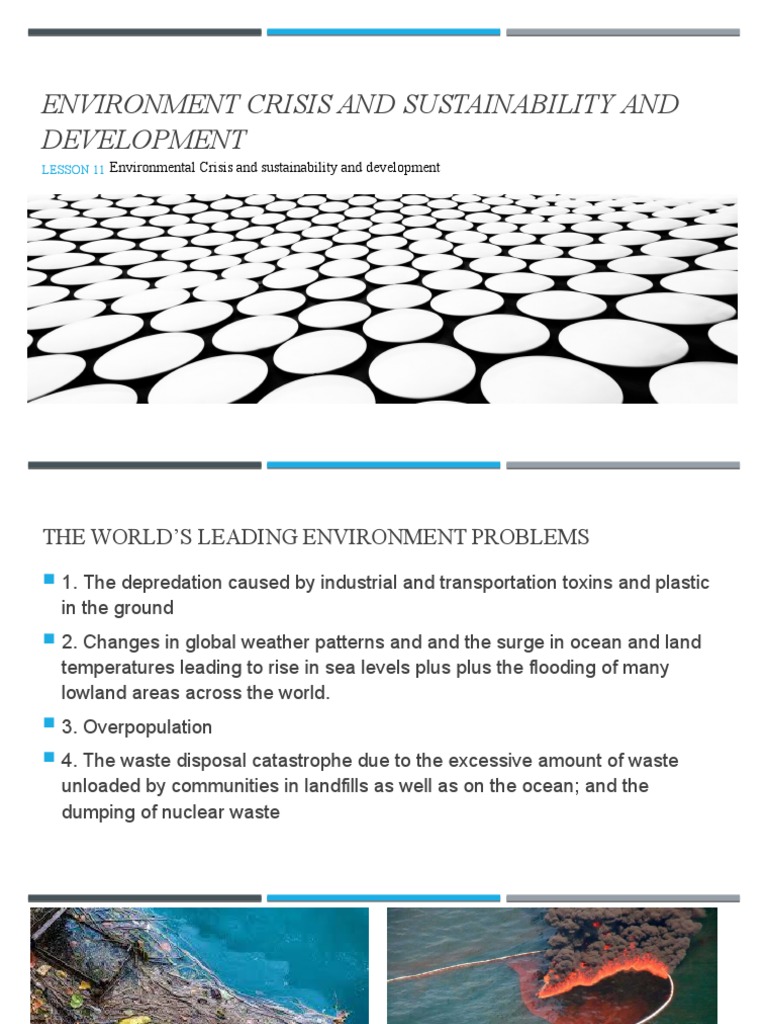 Environment Crisis and Sustainability and Development | PDF | Air ...