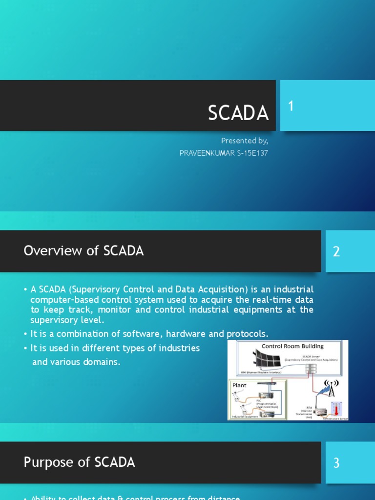 Overview of SCADA Systems | PDF | Scada | Programmable Logic Controller
