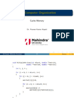 CO: Computer Organization: Cache Memory