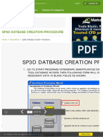 Sp3d Database Creation Procedure