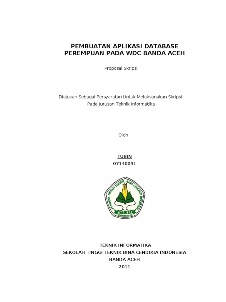 Contoh Proposal Skripsi Promkes  Contoh  Proposal  skripsi  TI