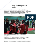 Arnis Fighting Techniques Guide to Mastering Stick Fighting Skills