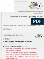 Nuclear Power Plant Operating Modes