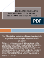 Solving Problems Involving Logarithmic Functions Equations and Inequalities