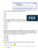 Evaluación de 4° Grado