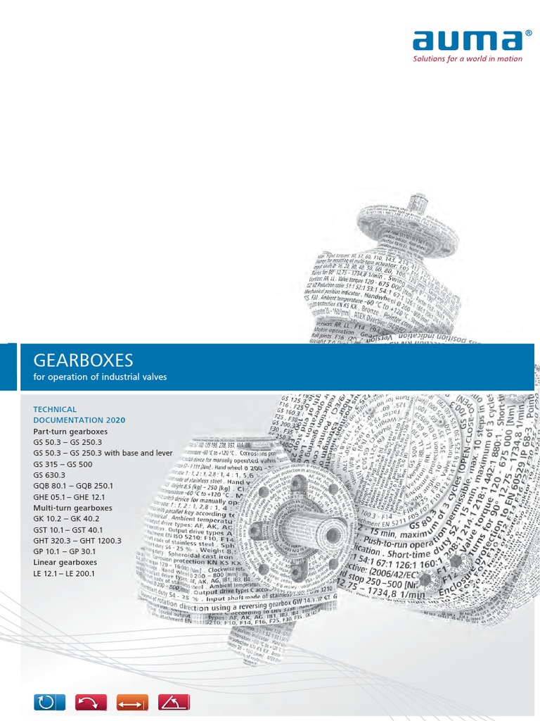 AUMA Katalog Techn Unterlagen Getriebe en | PDF | Transmission